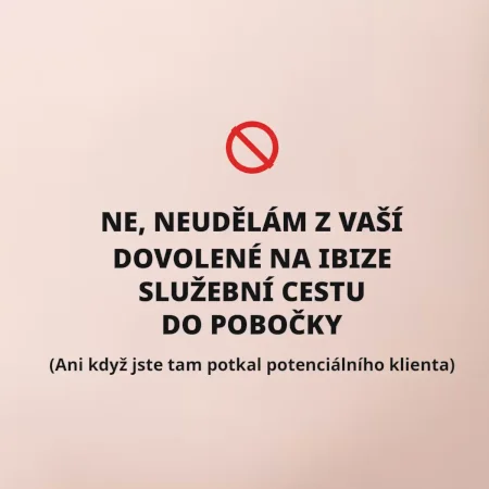 Dovolená na Ibize není služební cesta