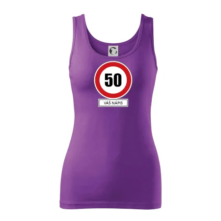 Dopravní značka - rychlost 50 - váš nápis