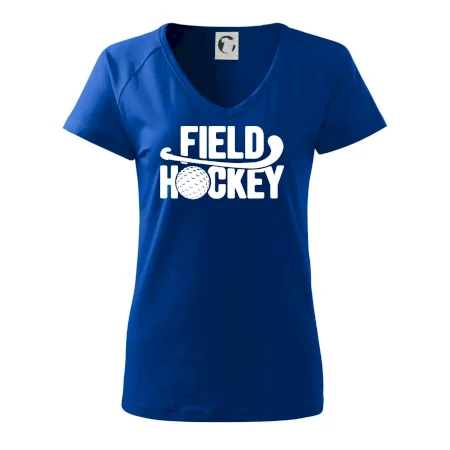 Field hockey míček a nápis