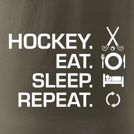 Pozemní hokej eat sleep repeat