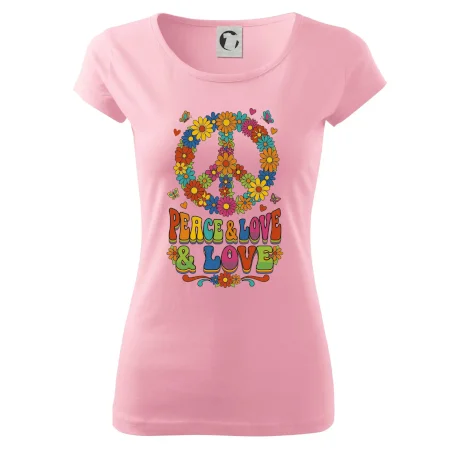 Peace and love - na výšku s květy
