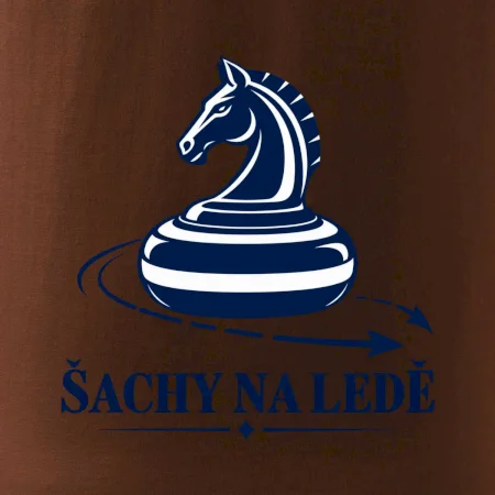 Curlingový kámen jako šachový jezdec
