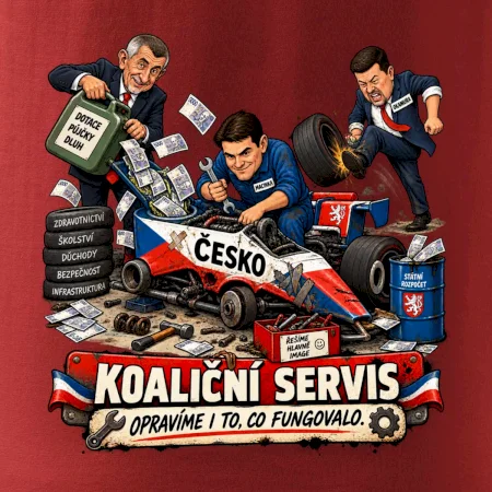 Macinka opravuje závodní auto ČESKO