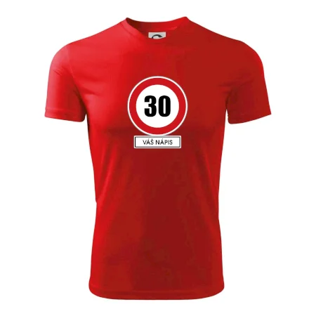 Dopravní značka - rychlost 30 - váš nápis