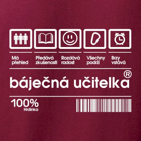 Čárový kód  - Báječná učitelka