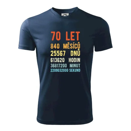 Narozeniny 70 přepočet času