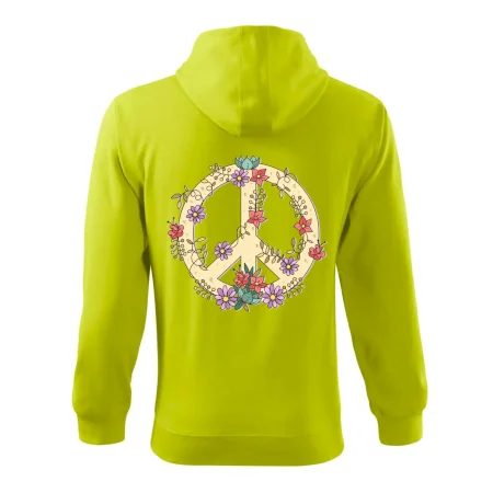 Peace symbol pískový
