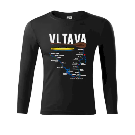 Mapa řeky Vltavy