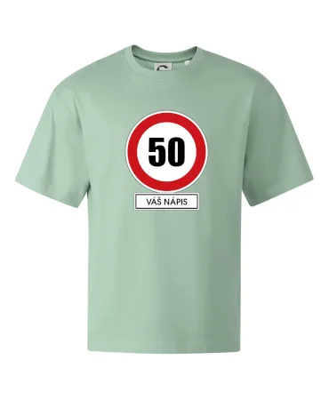 Dopravní značka - rychlost 50 - váš nápis