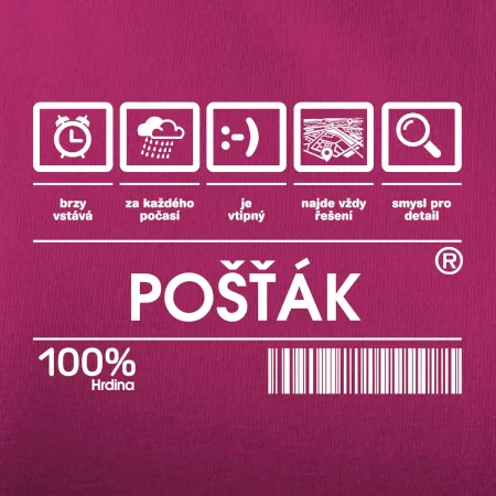 Čárový kód pošťák