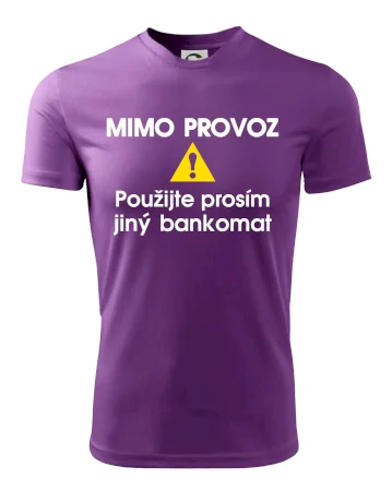 Mimo provoz - použijte jiný bankomat