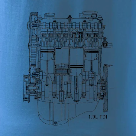 Motor Škoda/ VW 1.9L  TDI ze předu