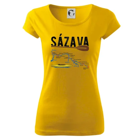 Mapa řeky Sázavy