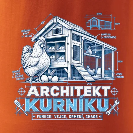 Architekt kurníku technický výkres
