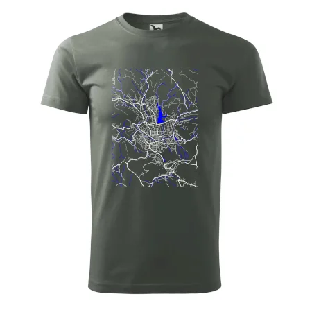 Jablonec nad Nisou - Mapa s vodními toky