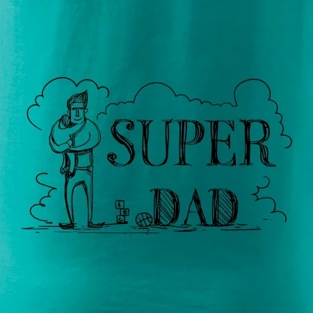 Kreslený nápis super dad