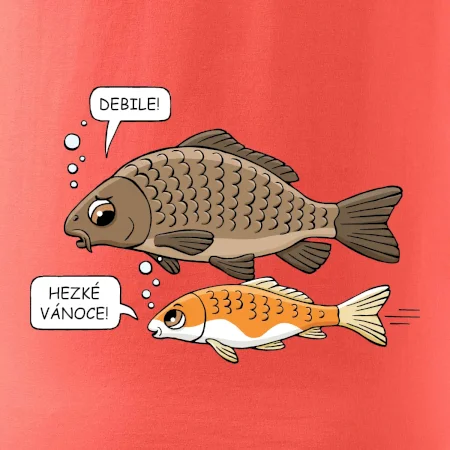 Hezké Vánoce Kapr a Koi kapr (Hana-creative)