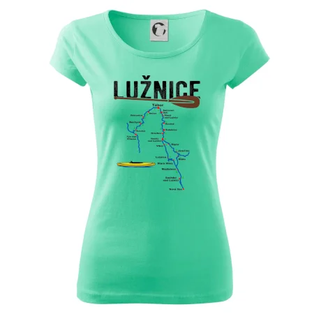 Mapa řeky Lužnice