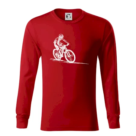 MTB kreslený cyklista