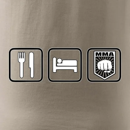 Eat sleep MMA v řádku