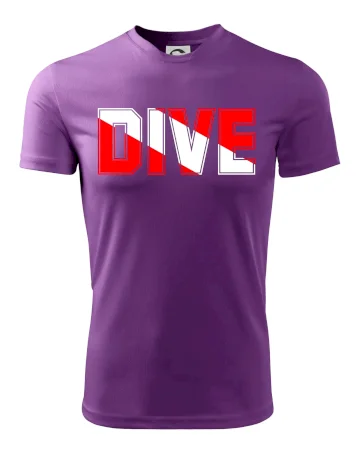 Dive nápis vlajka