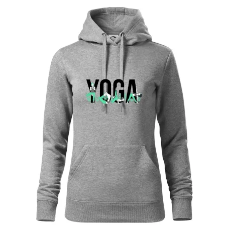 Yoga nápis barevný