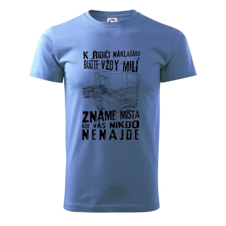 K řidiči náklaďáku buďte vždy milý