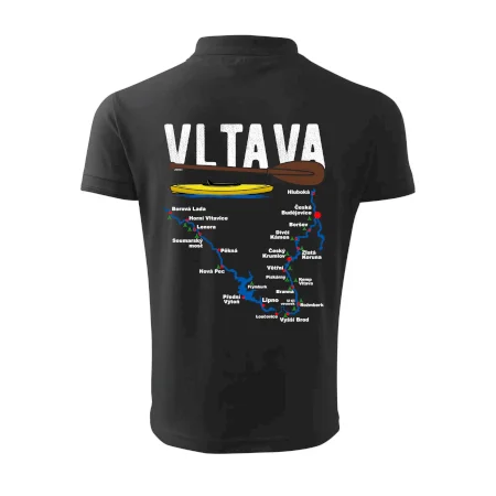 Mapa řeky Vltavy