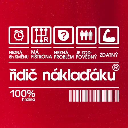 Čárový kód řidič náklaďáku