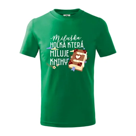 Kniha - Holka, která miluje knihy -  Vaše jméno