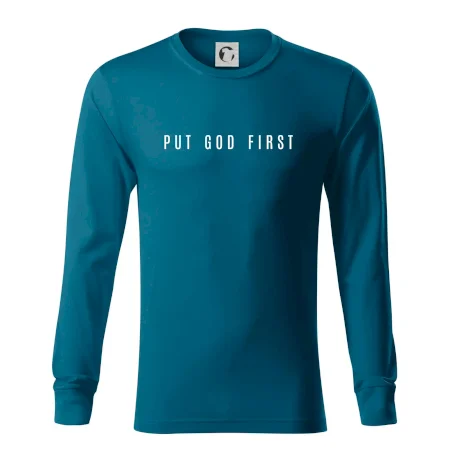 Put God first slabý nápis