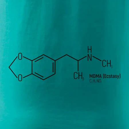 Molekulární struktura MDMA Extáze
