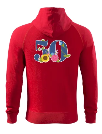 Květinové číslo kreslené - 50