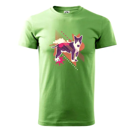 Pes abstrakce fialový