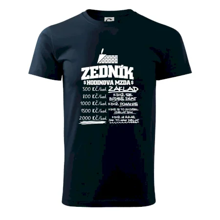 Hodinová mzda zedník