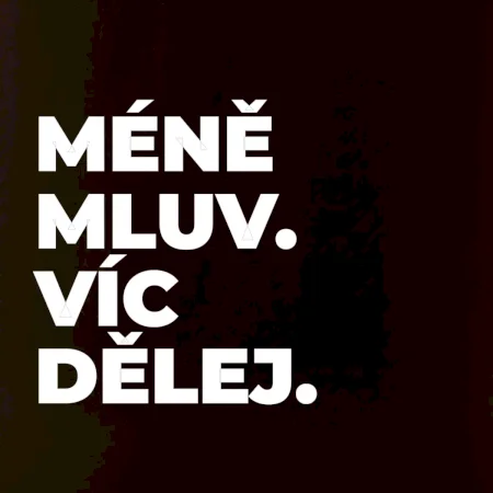 MÉNĚ MLUV. VÍC DĚLEJ.
