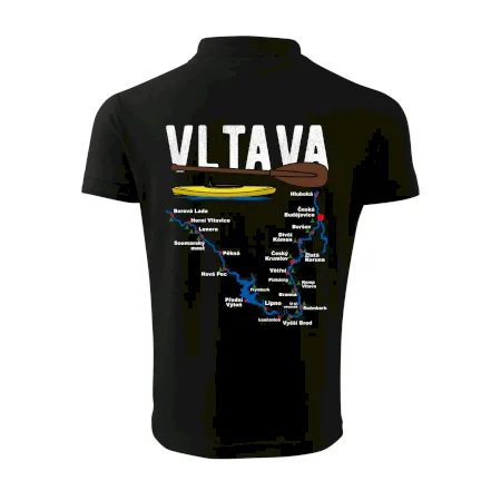 Mapa řeky Vltavy