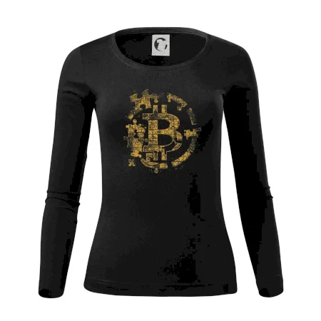 Logo bitcoin puzzle