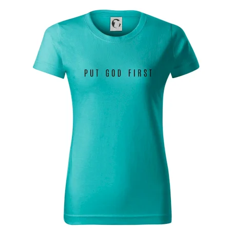 Put God first slabý nápis