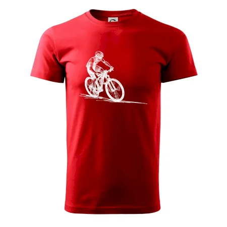 MTB kreslený cyklista