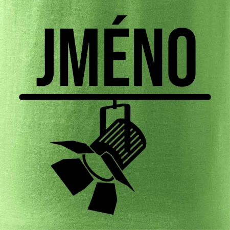 Jméno a nápis na zádech - stage crew