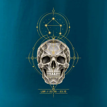 Váhy Astrologická geometrická lebka