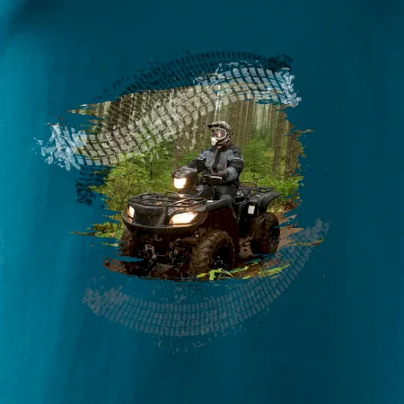 ATV čtyřkolka v lese
