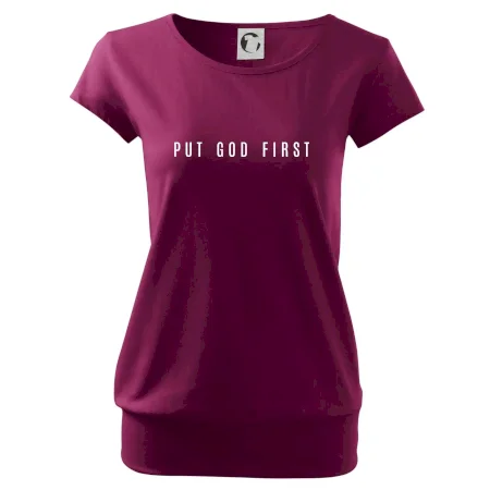 Put God first slabý nápis