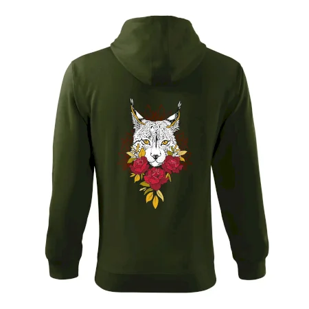 Rys s červenými růžemi  (Pecka design)