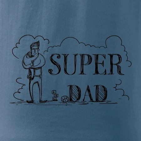 Kreslený nápis super dad