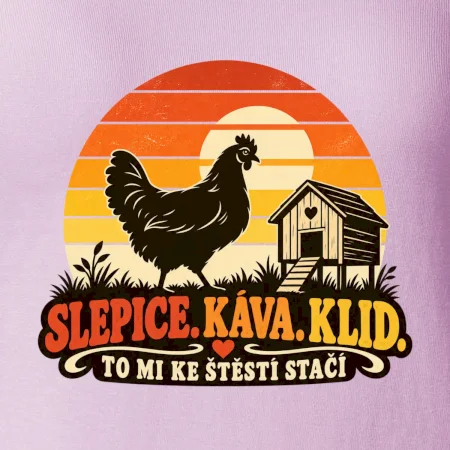 Slepice káva klid a pohoda