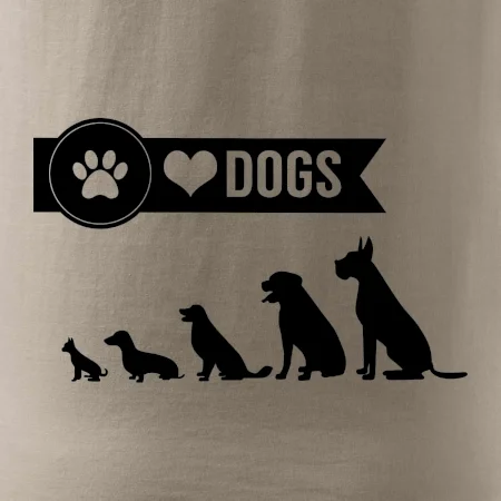 I love dogs - tlapka