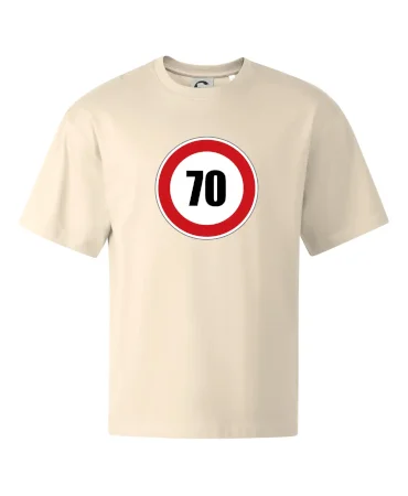 Dopravní značka - omezení rychlosti 70