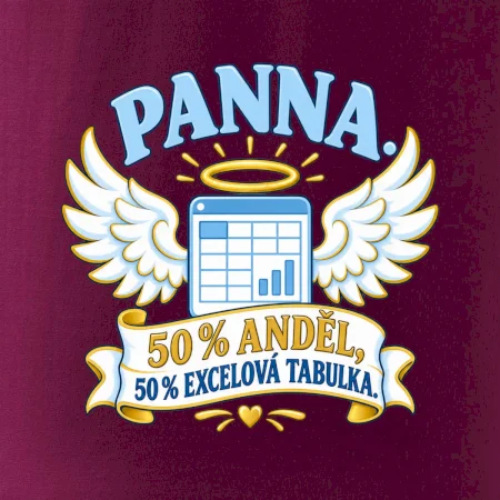 Panna. 50 % anděl, 50 % excelová tabulka